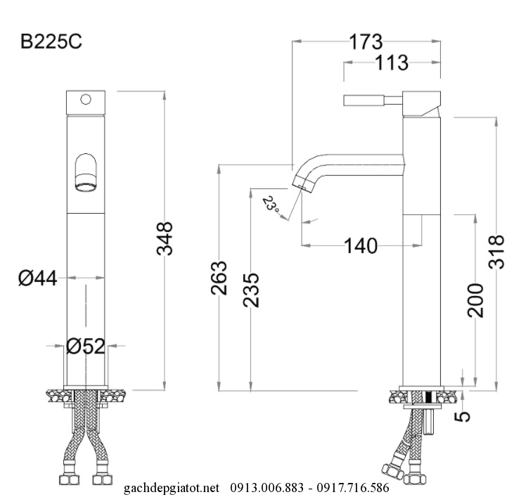 ban-ve-voi-lavabo-nong-lanh-caesar-b225cu